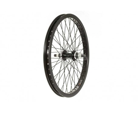 20" REAR BMX WHEEL 48 spoke 14MM AXLE BLACK